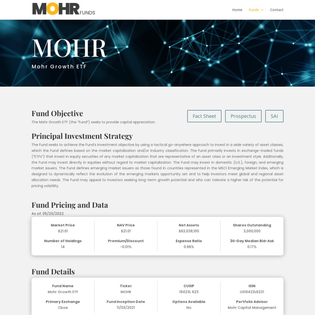Mohr Funds | MOHR | Mohr Growth ETF Fund Website Mohr Funds | MOHR | Mohr Growth ETF Fund Website